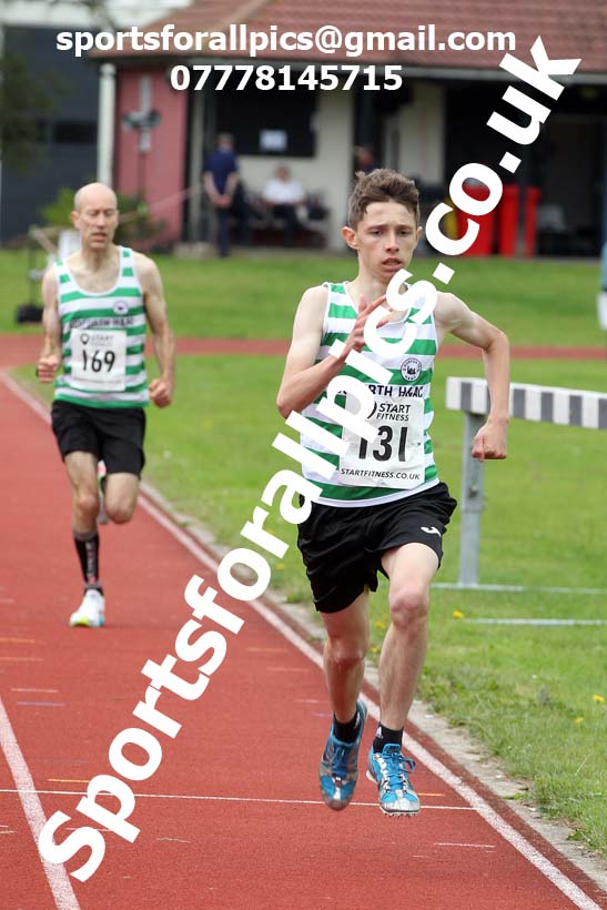 800 metres 30, NECAA Open Meeting, Morpeth, Sunday, March 23rd. David T. Hewitson/Sports for All Pics